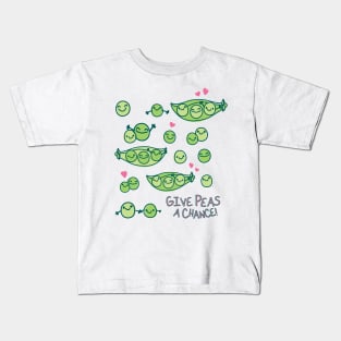 Give Peas a Chance Kids T-Shirt